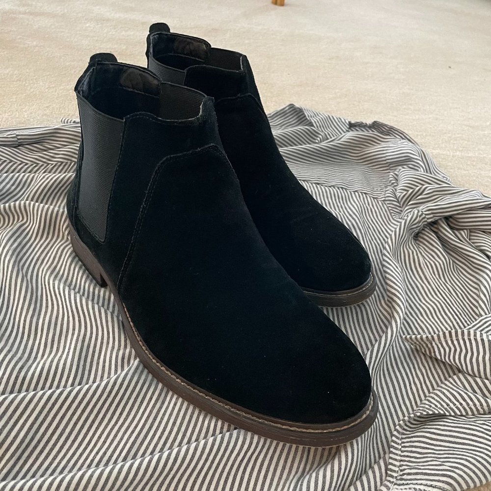 Comfortable Black Suede Men's Boots